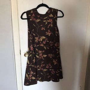 High neck swing dress